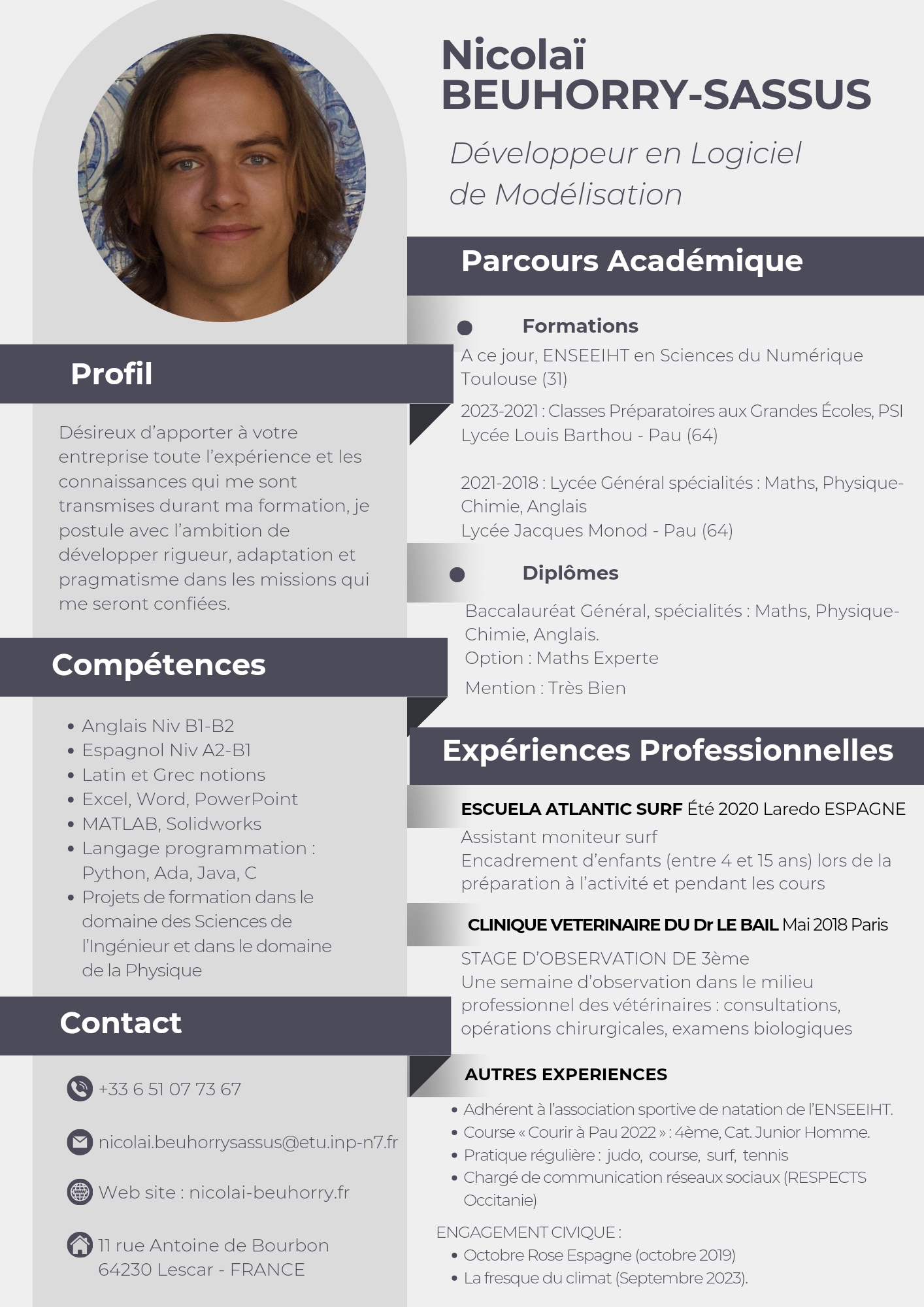 CV French